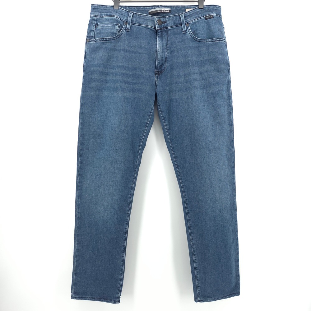 Mavi Mens Jeans Jake Slim Leg 36x32 Blue Athletic Denim Stretch Casual